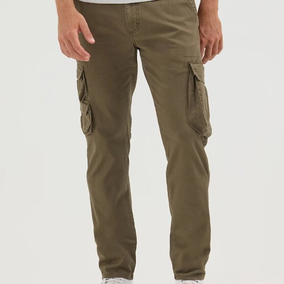 NEW Wrangler Pine Green Relaxed Fit Flex Cargo Pants - Picture 1 of 10